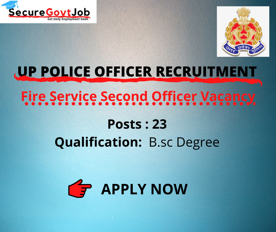 UP Police Officer Jobs in India 2021